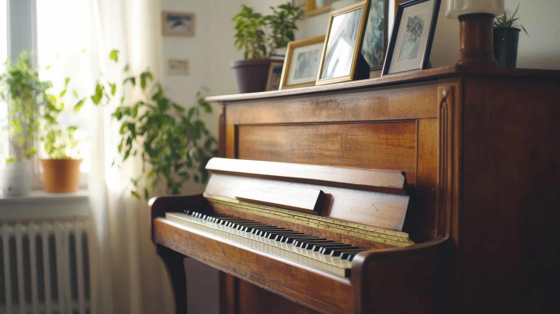 upright piano prior to removal